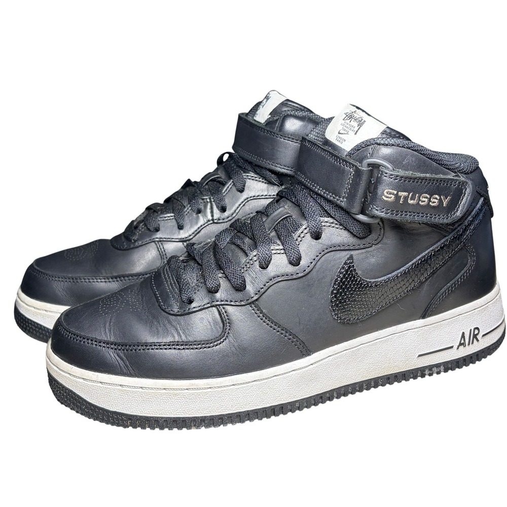 🔥GRAIL ALERT! Nike x Stüssy Air Force 1 Mid 'Black Snakeskin' 🐍👟